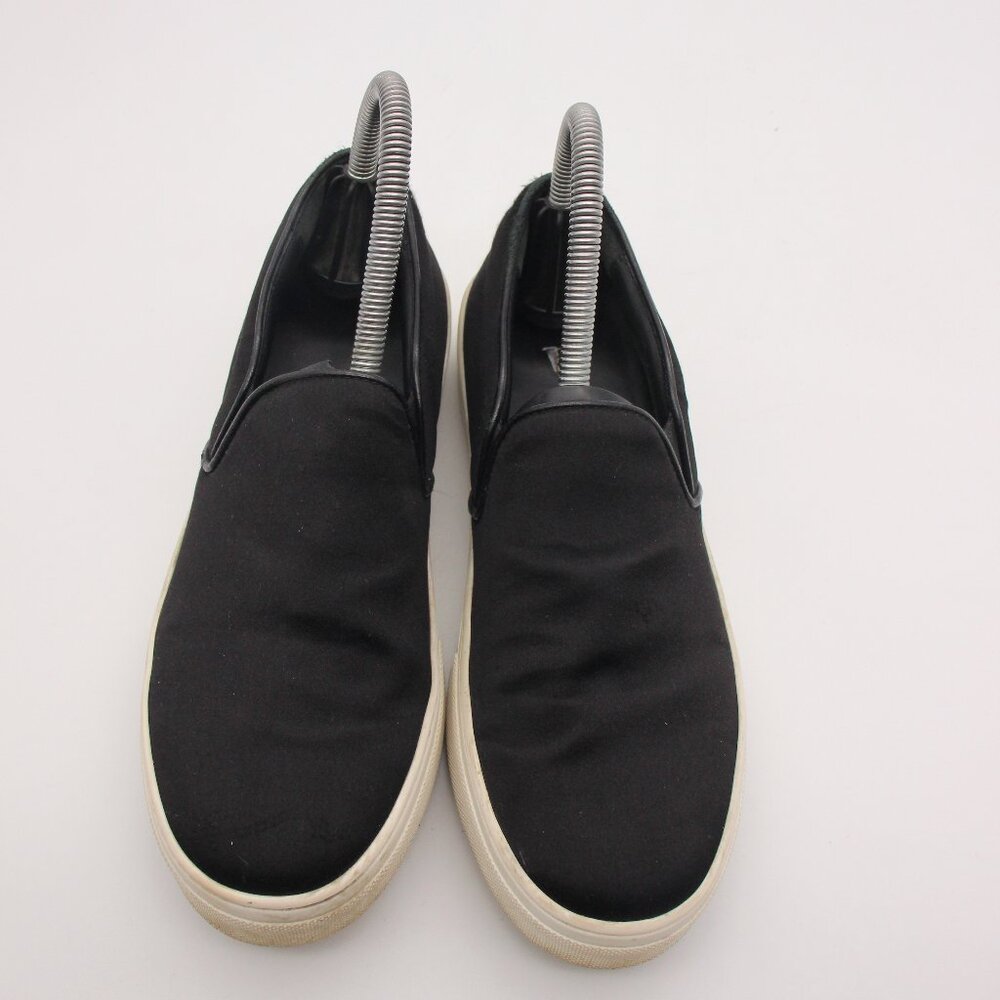 Celine Paris Women's Size EU 37 Black Satin Casual Slip On Sneakers Italy - Picture 2 of 9
